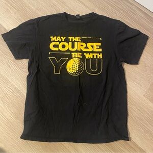 Men’s Large Gildan Star Wars / Golf Graphic Tee